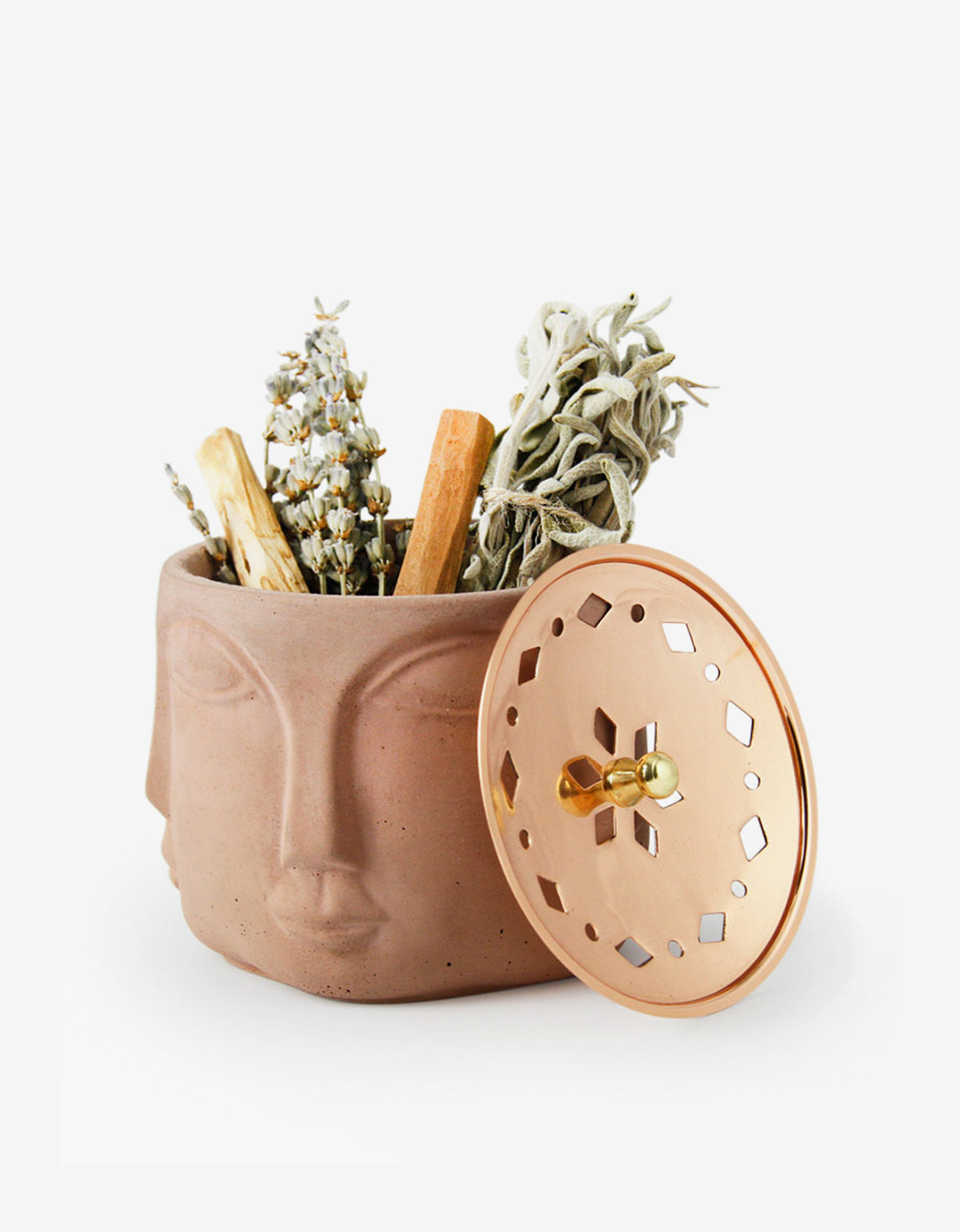 Handmade Copper Lid Incense Bowl