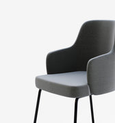 Heyday Metal Legged Black Chair