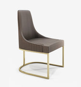 Art Sleeveless Gold Metal Legged Chair